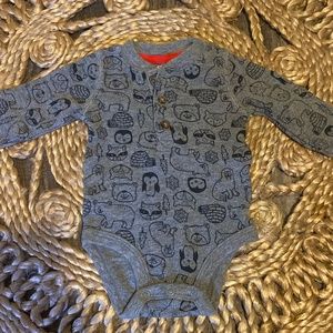 Carters Animal long sleeve onsie